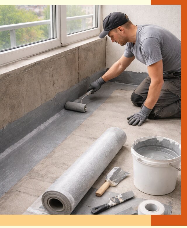 Профессиональная гидроизоляция балкона в Наро-Фоминске от 4303 руб. | ТепломастерНр-