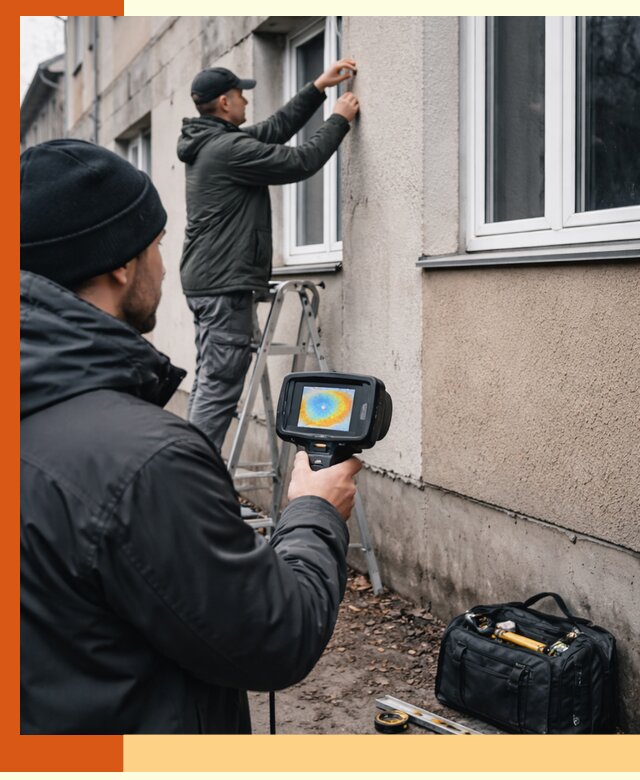 Тепловизионное обследование фасада в Наро-Фоминске для выявления дефектов