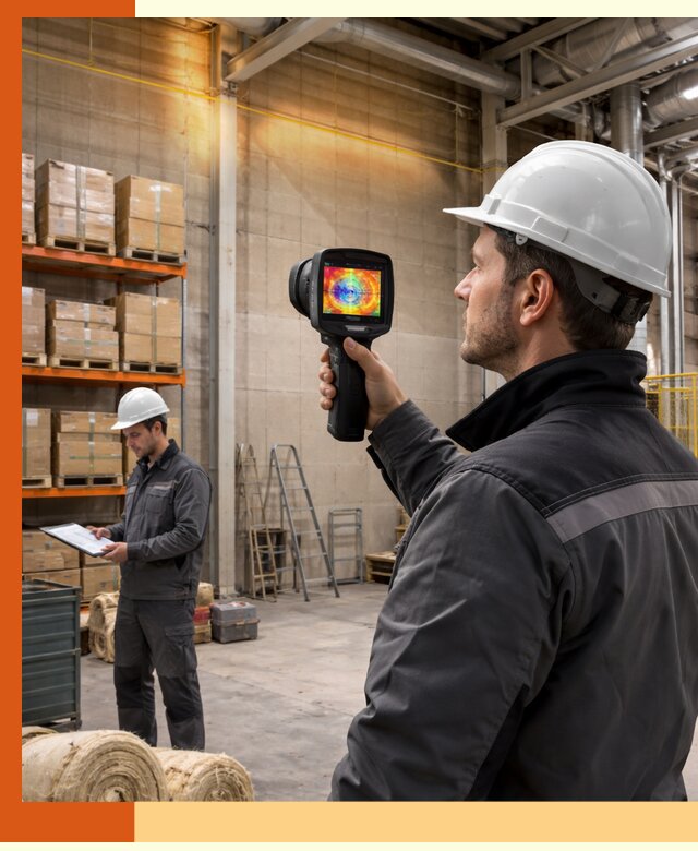 Тепловизионное обследование склада и выявление утечек в Наро-Фоминске