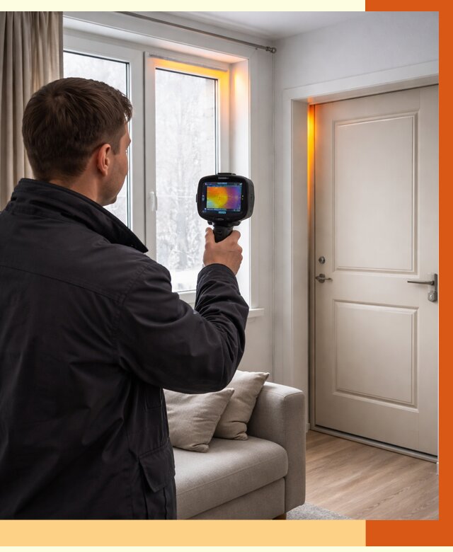 Тепловизионное обследование окон и дверей в Наро-Фоминске от 4610 руб. | ТепломастерНр-