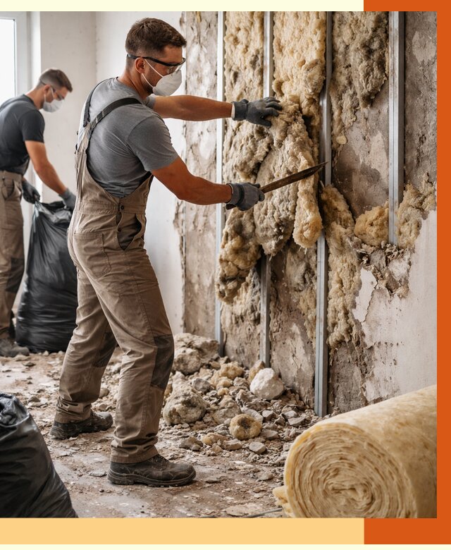 Демонтаж старого утеплителя в Наро-Фоминске от 3586 руб. — работы под ключ | ТепломастерНр-