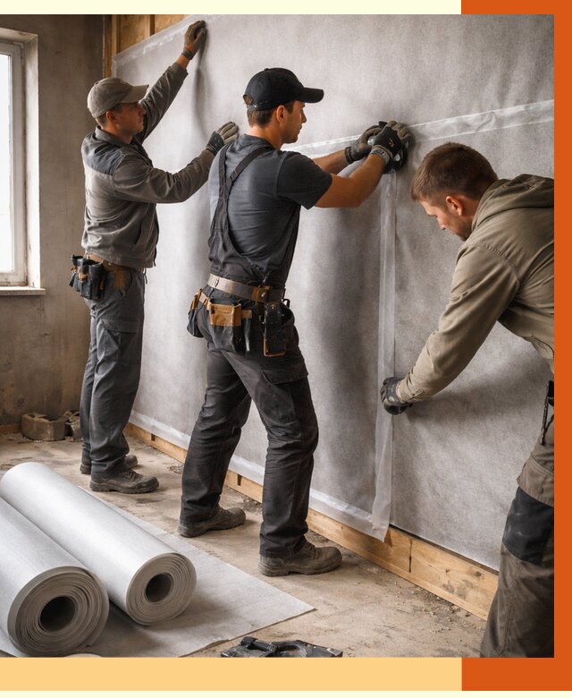 Монтаж ветроизоляции в Наро-Фоминске от 4610 руб./м2 — профессионально | ТепломастерНр-