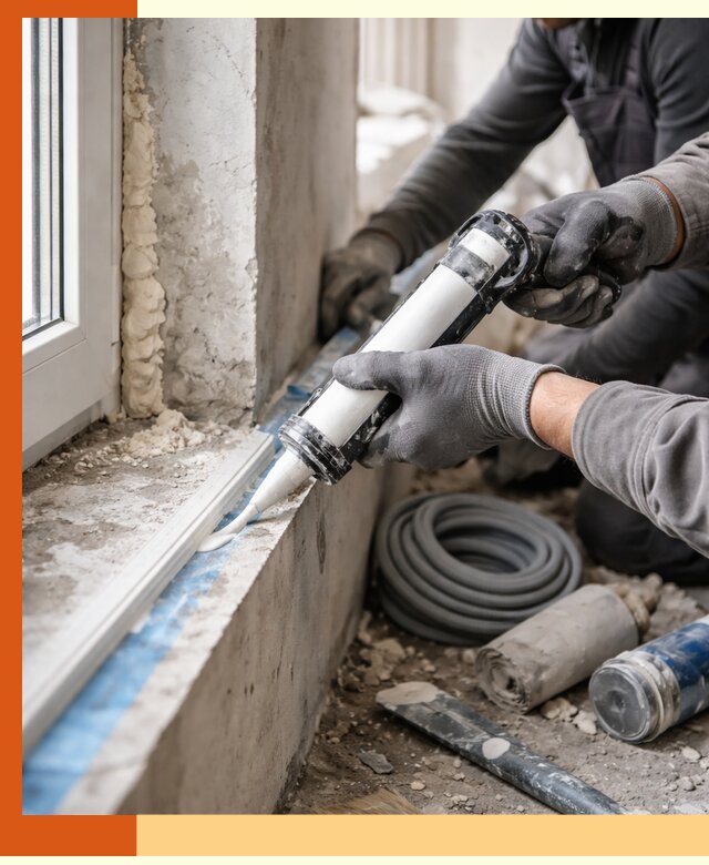 Герметизация стыков и примыканий зданий в Наро-Фоминске